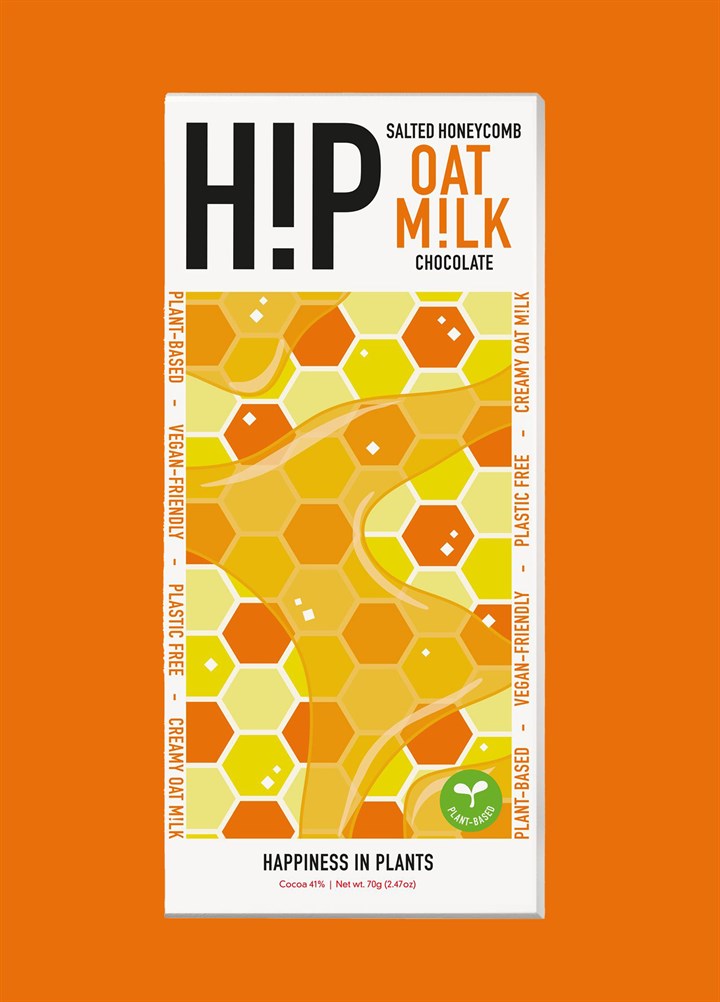 H!P Salted Honeycomb Oat Milk Chocolate